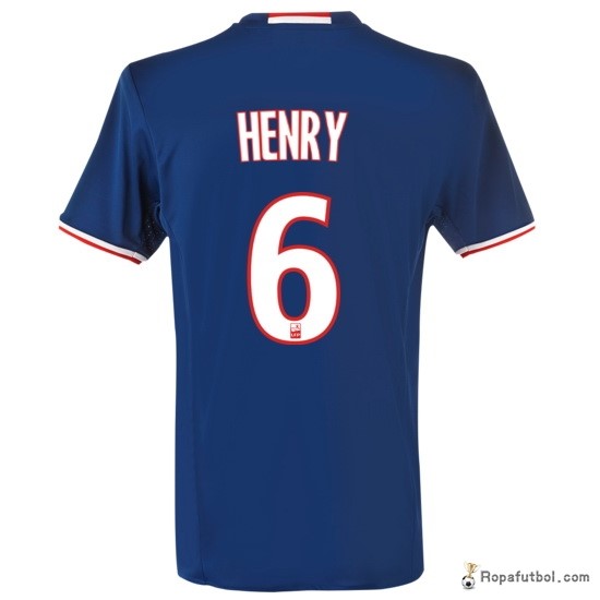 Camiseta Lyon Replica Segunda Ropa Henry 2016/17 Azul